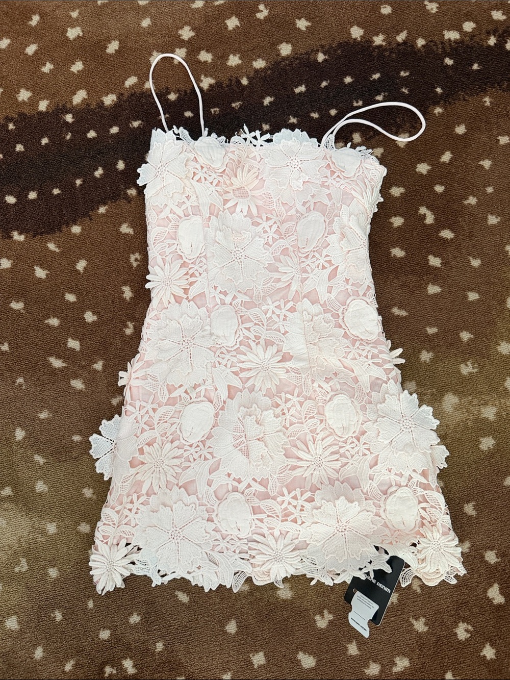 innovare denim mini dress blush pink
